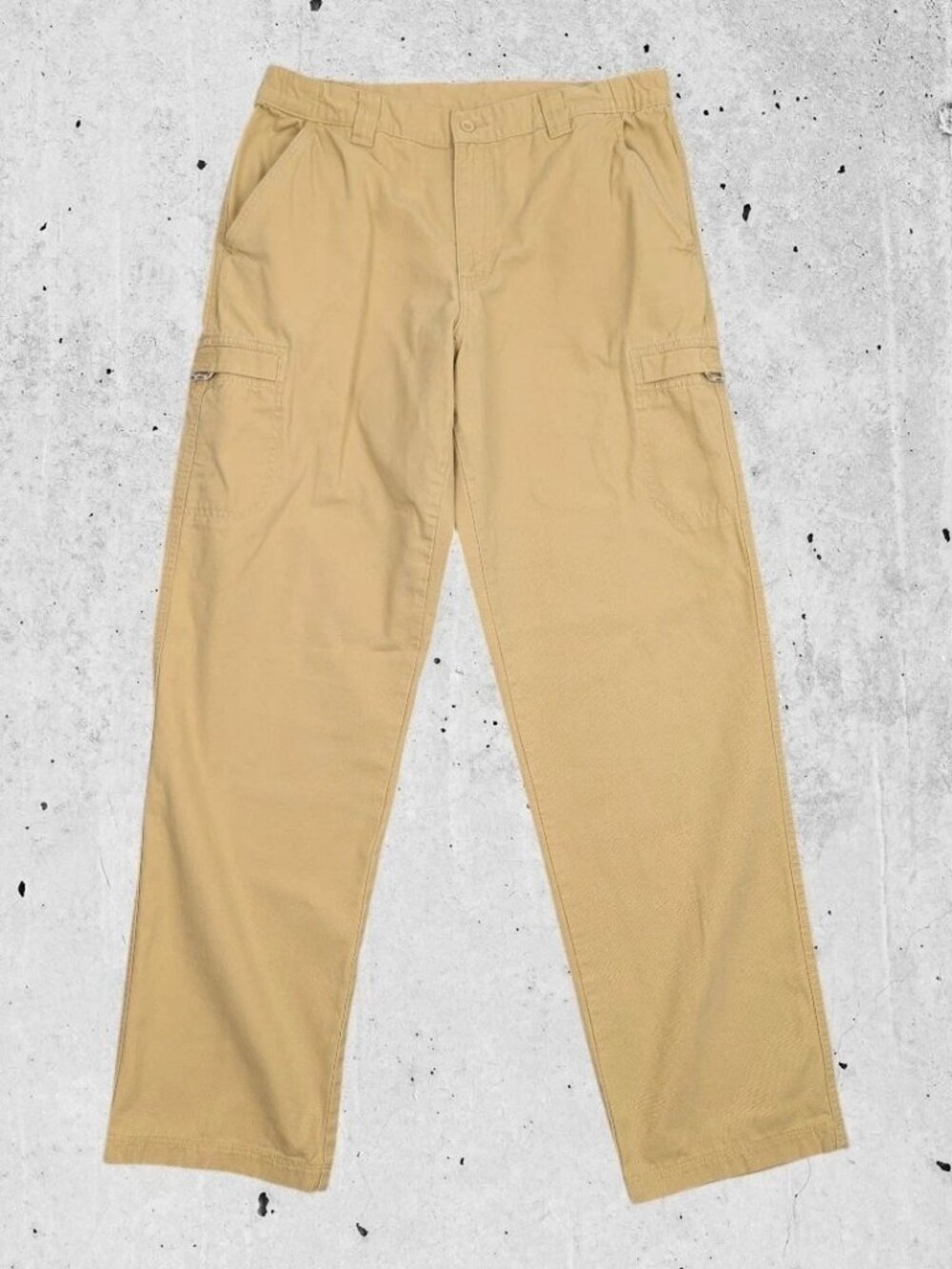 LL Bean Khaki Chino Pants Size 35 Cargo Tan
